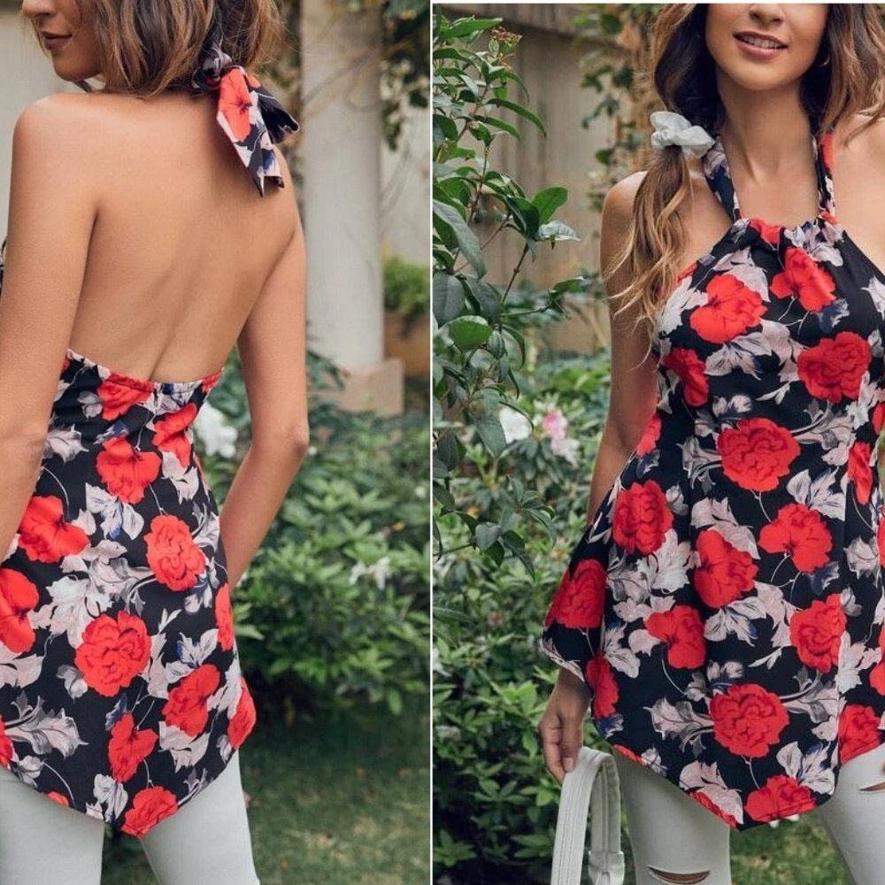 NEW!  Size 6 Halter Backless Top